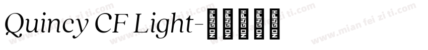 Quincy CF Light字体转换